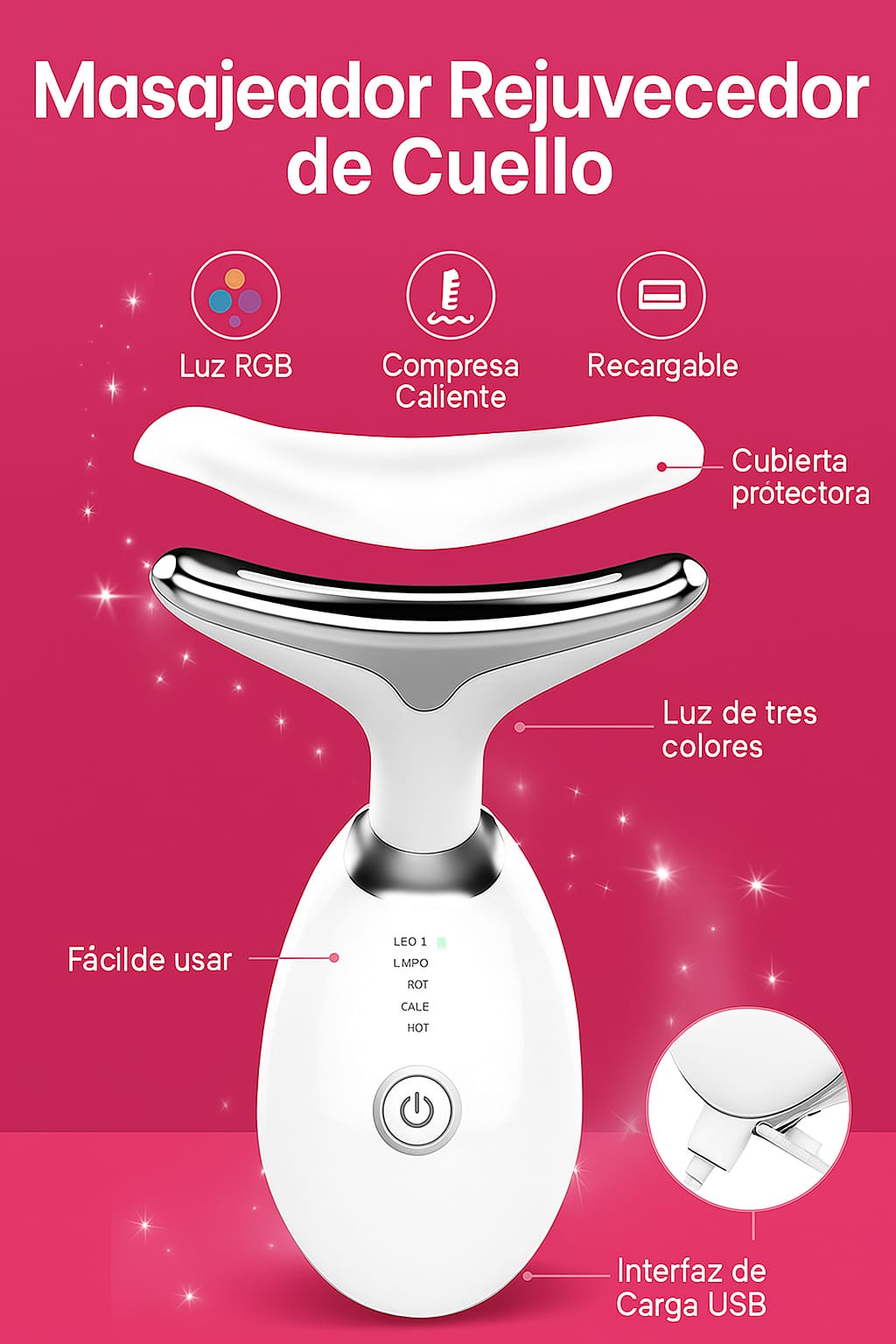Masajeador Facial Reductor Arrugas